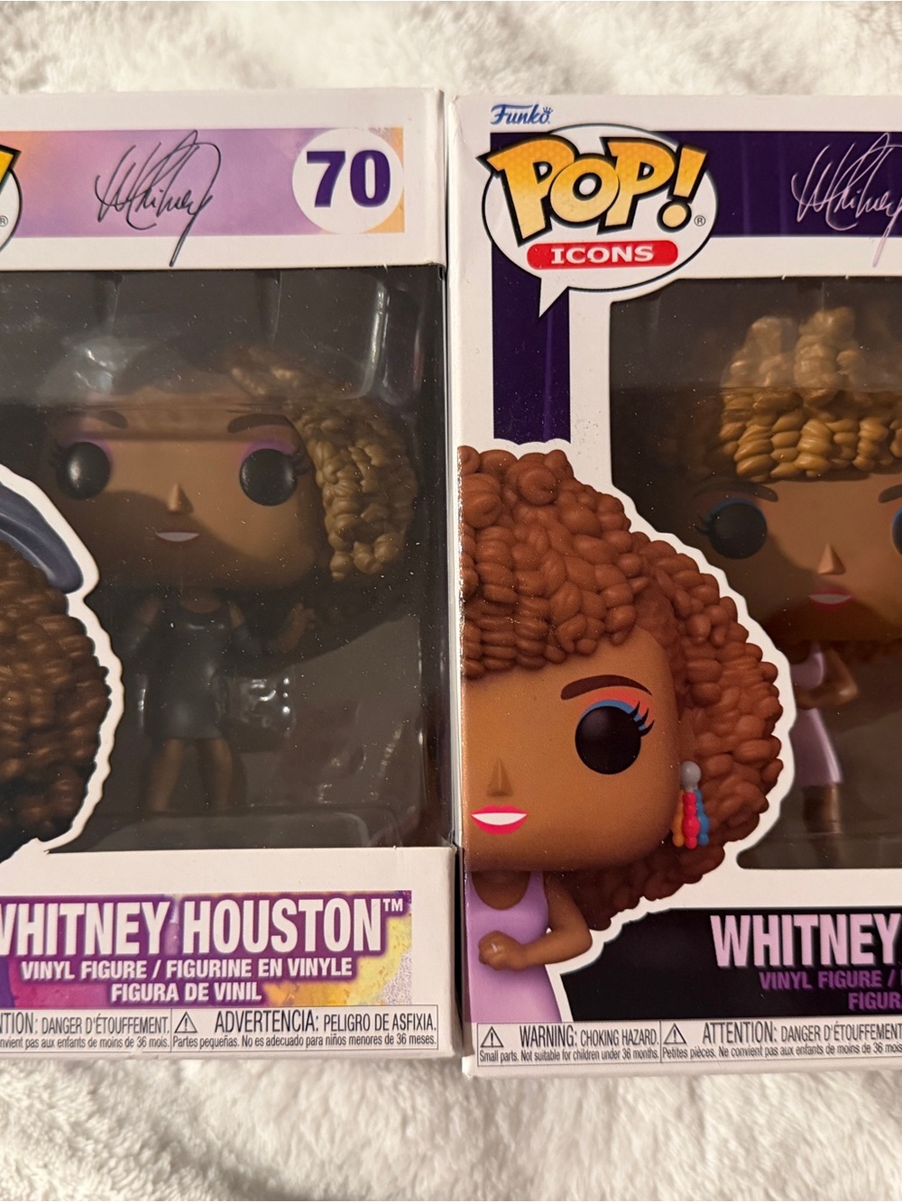 Funko POP! Icons Whitney Houston Vinyl Figure - Brown Hair x2